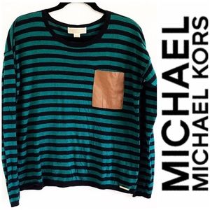 Michael Kors Stripe Long Sleeve Sweater S